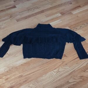 Project Naadam Ruffled Turtleneck Sweater